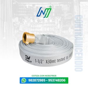 Manguera Contraincendio Polyester Blanco