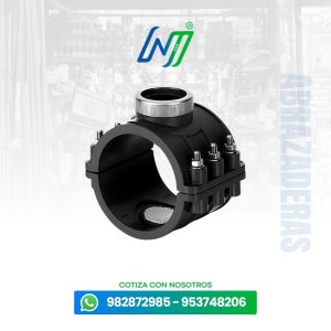 Abrazadera HDPE con Salida