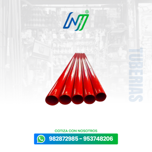 Tubo ranurado rojo UL_FM SCH10