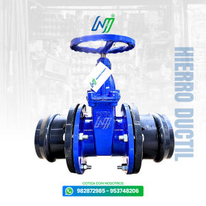 Válvula Compuerta Con adaptador brida UF Hierro Ductil